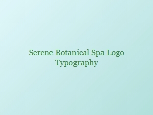 Serene Botanical Spa Logo Typography